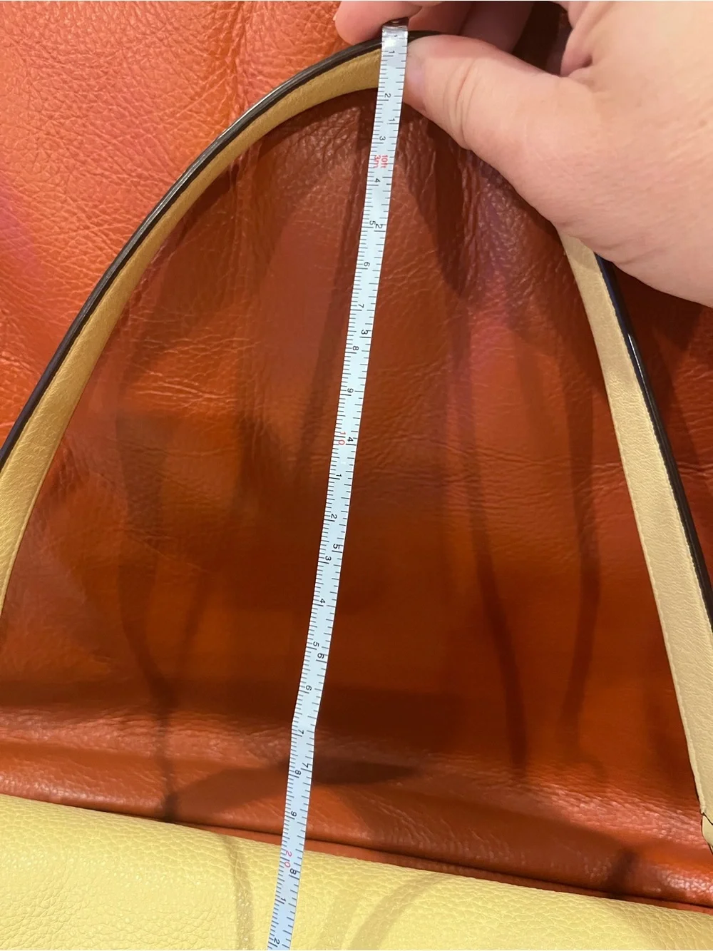 kate spade lemon cream leather saddle shoulder bag
